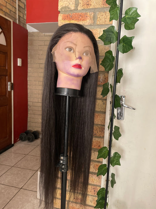 Natural black, 13X5 closure, human hair, 28 inch