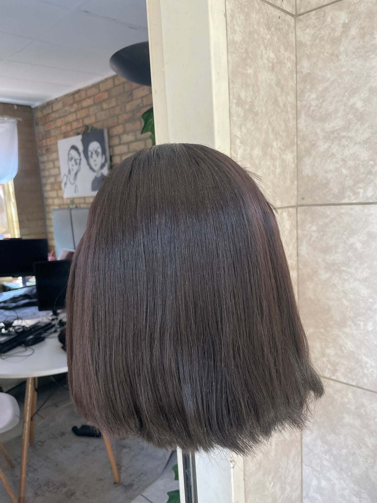 Black Bob headband wig.
