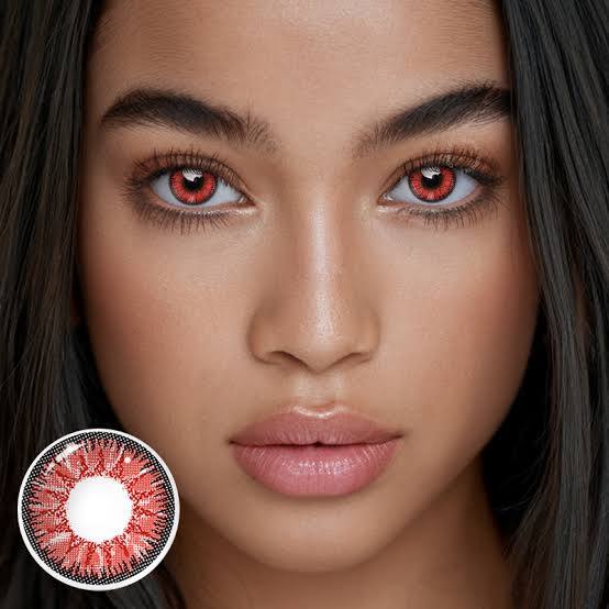 Red eye lenses