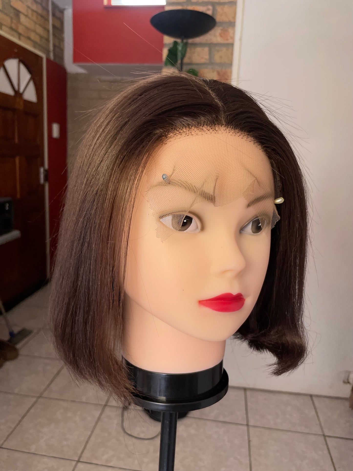 Brown Bob, 5x5 T-lace, human hair