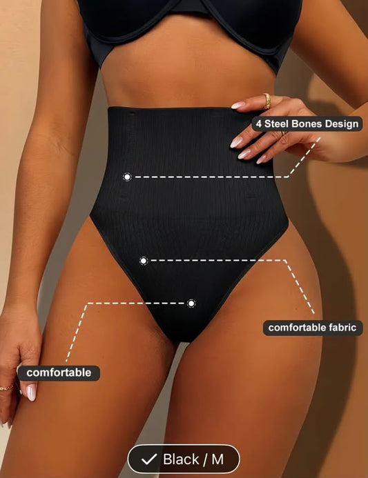Waist snatched thong