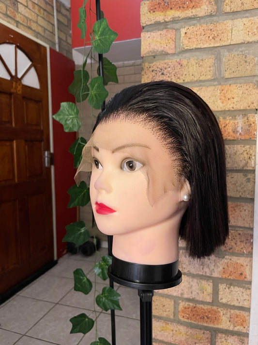 Bob 10 inch, human hair 13x5