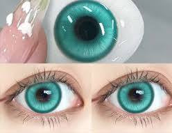 Turquoise￼eye lenses