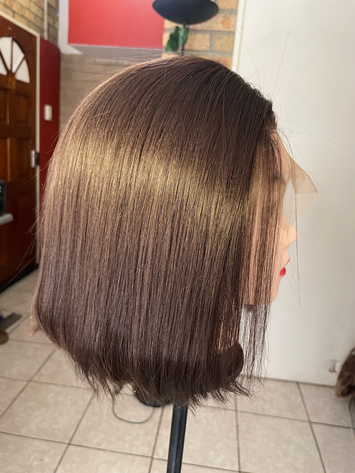Brown Bob, 5x5 T-lace, human hair