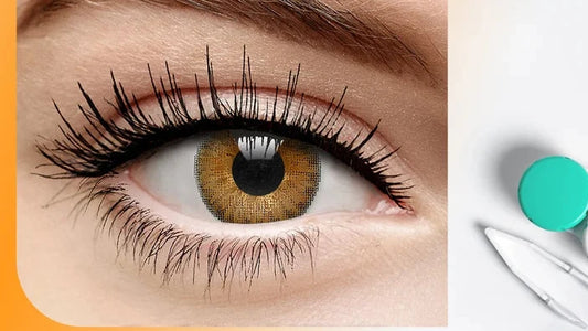 Honey brown eye lenses