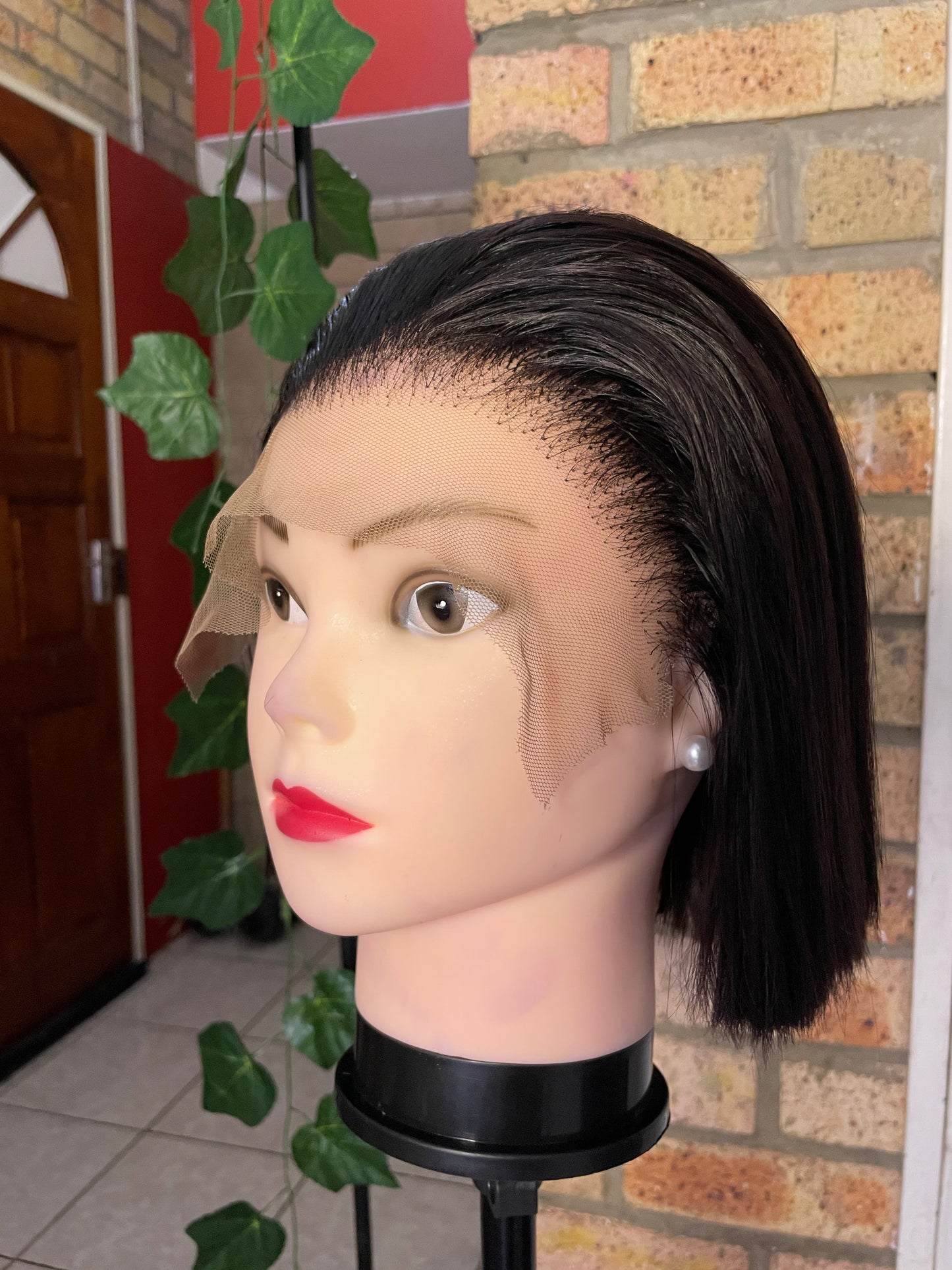 Bob 10 inch, human hair 13x5