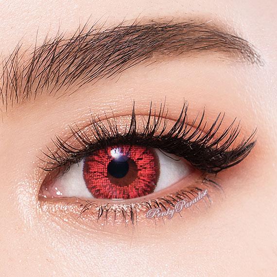 Red eye lenses