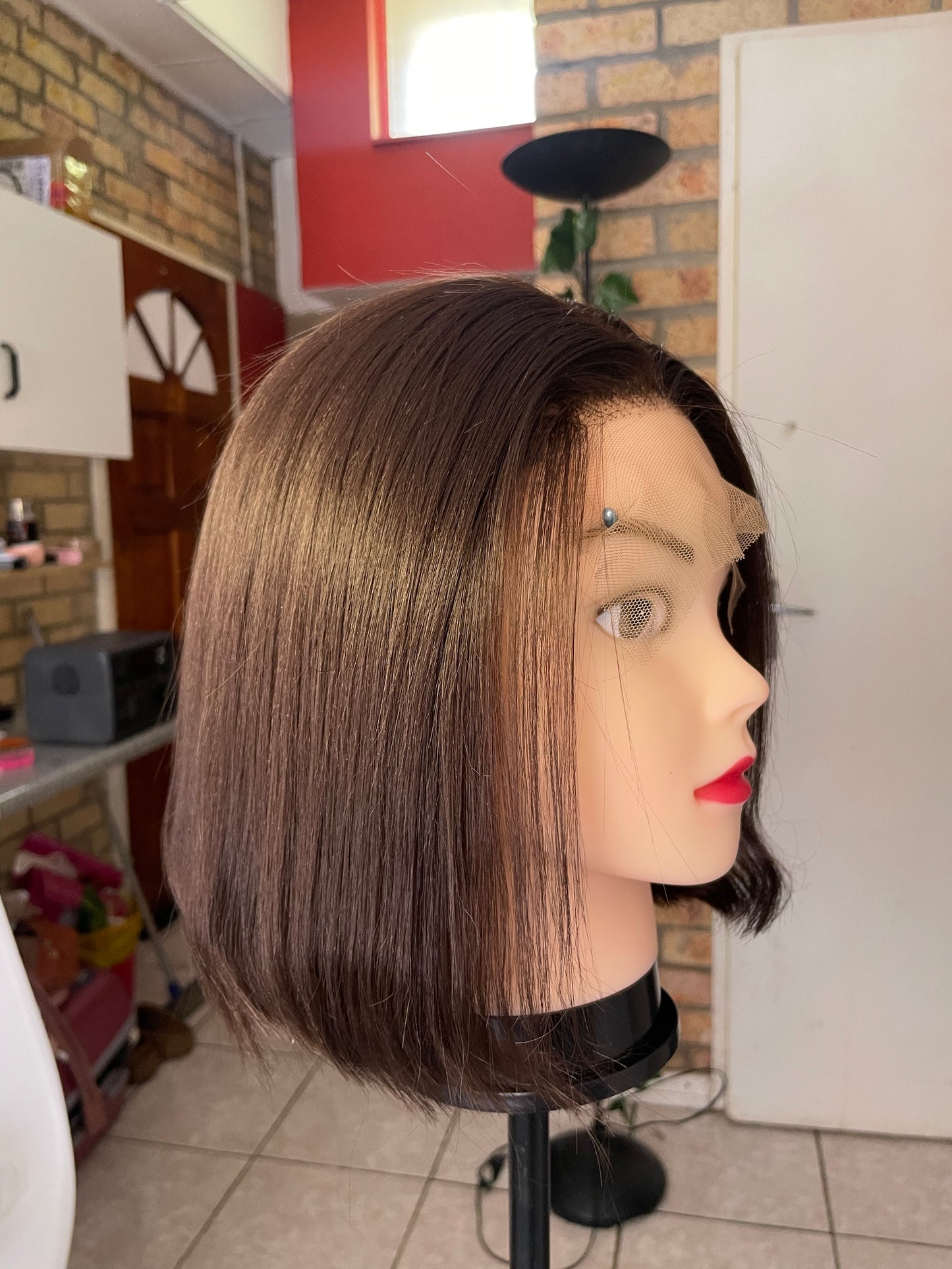 Brown Bob, 5x5 T-lace, human hair