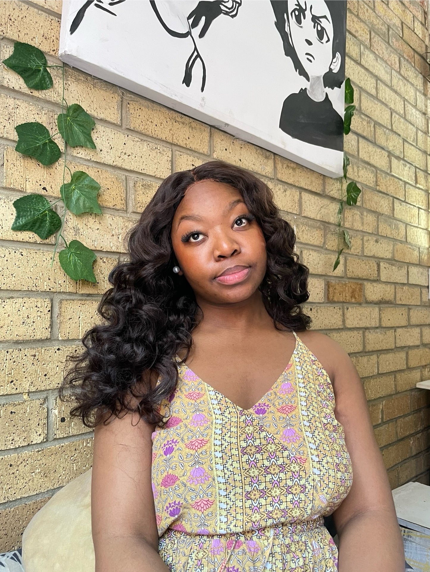 Latisha wig, 4x4 closure T-lace, dark brown